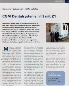 Beitrag .doctor: CGM Dentalsysteme hilft mit Z1